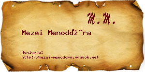 Mezei Menodóra névjegykártya